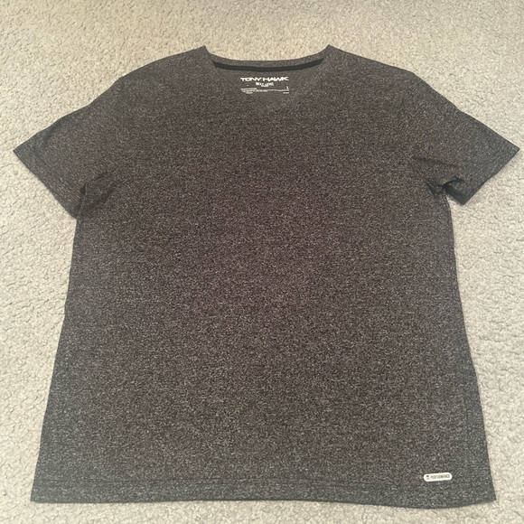 TONY HAWK Men's Next Level Series V-Neck T-Shirt Short Sleeve L Gray Performance - Picture 1 of 6